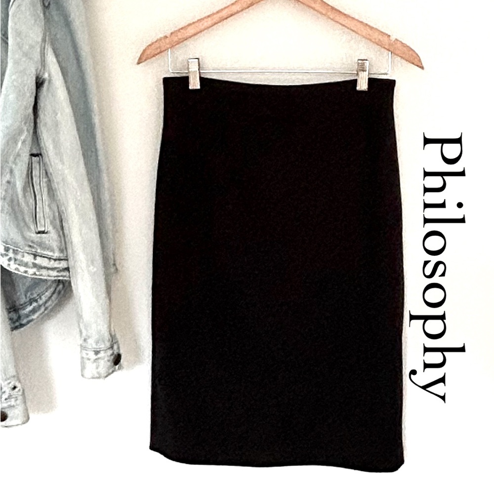 Philosophy Black Pencil Skirt